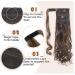 Tess Ponytail Extension - 40cm Dark Brown & Sandy Blonde Wavy Braid | 90g Long Hair Extensions for Stunning Looks - Buy Online on GoSupps.com
