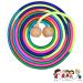 Springs rope for multiplayer 5m long jump rope children jumping part with wooden ball handle |Rainbow |Adjustable small gifts for children