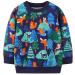 Boys Sweatshirt for Kids Dinosaur Jumper Cotton Casual Top Long Sleeve Pullover T-Shirt Toddler Girls Shirts Baby Clothes 1-8 Years 3-4 Years Trees