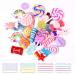 Mixed Slime Charms with Hair Bobby Pins  Kawaii Candy Sweets Lollipop Assorted Flatback Resin Embellishments Supplies for DIY Crafts Scrapbooking Hair Clip Decorations multicolor1
