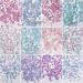 24 Boxes Holographic Nail Sequins Nail Art Glitter Flakes Sparkles Ultra-thin Iridescent Heart Butterfly Smile Face Star Round Patterns Glitter Sticker Decals for Nail Art Decoration - Buy Online on GoSupps.com