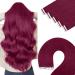 Youngsee Tape Extensions real hair burgundy 45cm tape in extensions colored tape extensions real hair red tape in extensions red tape hair recovery real hair invisible 10PCs 25g #530 45 cm 10 PCS #530
