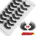 Leipple 8D Mink Lashes 8 Pairs - Professional Reusable Waterproof Fake Eyelashes - Buy Online on GoSupps.com