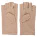 UV glove for nail lamp Anti-UV gloves Nail Art UV protective gloves Professional fiber cotton manicure tool from UV damage Use Sonnenbrand outdoors (beige)