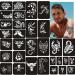 Henna Tattoos Stencils - 10 Large Temporary Tattoo Templates for Men, Boys, Adult & Teens - Buy Online on GoSupps.com