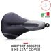 Selle Italia Comfort Booster Bike Seat Cover for Men and Women - Water-Resistant Elastic Fit - Ideal for Road, Gravel, Mountain, Exercise, Spin, and Stationary Bikes - Buy Online on GoSupps.com
