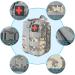 Waterproof Tactical First Aid Pocket Kit - Molle EMT Pouch for Outdoor Camping Travel & Adventure (Camo Gray) - Buy Online on GoSupps.com