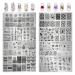 LoveOurHome 8pc Nail Stamping Kit | Geometric Flower Heart Designs | French Manicure Stamps for Women and Girls - Buy Online on GoSupps.com
