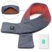 UTK Neck Heating Pad  Tourmaline and Far Infrared Cordless Heating Pad  Portable Neck Heating Pad for Neck Pain  Heated Neck Wrap with Soft Lightweight Polar Fleece  Heated Scarf gray