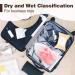 50 Pcs Translucent Travel Shoe Bags - Large Clear Shoe Storage Organizers for Men and Women - Buy Online on GoSupps.com