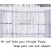 Tamu Style Large Bird Cage Seed Catcher | Stretchy Mesh Skirt Cover for Parrot Enclosures | Light & Breathable Fabric | Prevent Scatter & Mess | Reusable - White - Buy Online on GoSupps.com