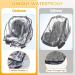 Orzbow Universal Waterproof Baby Car Seat Rain Cover with Ventilation and Roll-Up Door - Transparent - Buy Online on GoSupps.com