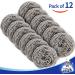 Mr. Siga 12 Pack Stainless Steel Pop Cleaner Sponge Brush - Kitchen Scourer & Spiral Cleaning Tool for Pots - 30g Each - Buy Online on GoSupps.com