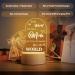 Engraved Mum Birthday Night Light - Touching Gift from Daughter/Son - Mum Birthday Lamp - Buy Online on GoSupps.com