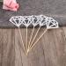 Vaguelly 50pcs Diamond Dessert Topper Happy Wedding Diamond Birthday Cake Picks Wedding Decoration Fruit Cake Decorations for Home Fruitcakes Wedding D cor Anniversary Toothpick Flash Baby Silver medium - Buy Online on GoSupps.com