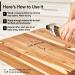 Thirteen Chefs Cutting Board Oil - Food Grade Mineral Oil for Cutting Boards & Countertops - 8 Fl Oz - Made in USA - Buy Online on GoSupps.com