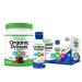 Orgain Organic Plant Based Protein Powder Creamy Chocolate Fudge - 1.02 Pound & Organic Plant Based Protein Powder Vanilla Bean - Vegan Low Net Carbs Non Dairy Gluten Free 1.02 Pound