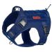 Oneigris dog harness Fire Watcher Tactical dishes MOLL SIFEERT THE SERVICE DISCHES DISCHES DOSE WITH THE 1 HANDS AND 2 NO-PULL D-RING 1000D NYLON (XL blue) XL blue
