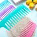 Anti-Static Large Tooth Detangle Comb Set for Long and Curly Hair - 4 Pieces (Light Blue, Purple, Pink, Cyan) - Buy Online on GoSupps.com