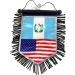 Guatemala American mini banner sports flag for car and home decoration door window wall small flag hanging decor accessories sticks to glass quick easy (Guatemala USA 01) - Buy Online on GoSupps.com