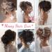 HOOJIH Messy Bun Hair Piece 2PCS - Tousled Updo Hair Bun Extensions for Women & Girls - Wavy Curly Hair Wrap Ponytail - Cool Light Blonde 2 Pack - Buy Online on GoSupps.com