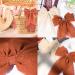 2 Pcs Big Hair Bow Hair Bows For Women Bow Hair Clip Elegant French Barrette Bows For Hair With Long Polka Dot Bow Hair Barrettes Accessories Bow Hair Clips For Women Girls(Orange red+Cream) - Buy Online on GoSupps.com