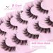 Lashes Natural Look Wispy Eyelashes Clear Band D Curl Eyelash Extension Cat Eye False Lashes Pack 5 Pairs by Mavphnee Glamour - Buy Online on GoSupps.com