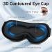 3D Contoured Blackout Sleeping Mask - Eye Comfort for Lash Extensions Travel & Meditation - No Pressure Blindfold - Star Design for Men & Women - Buy Online on GoSupps.com