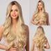 EMMOR 27-inch Natural Blonde Curly Wig | Heat Resistant Synthetic | Daily Party & Cosplay - Buy Online on GoSupps.com