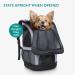 Navaris 2-in-1 Convertible Carrier and Cat or Dog Backpack - Hand Carry or Wear Front or Back - Up to 10 kg (22 lbs) - 30 x 30 x 46 cm (11.8" x 11.8" x 18.1") - Buy Online on GoSupps.com