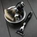 4 Pc Men's Shaving Kit - 3 Edge Razor Silver Tip Badger Hair Brush Stand & Stainless Steel Bowl - Perfect Gift Set for Men - Buy Online on GoSupps.com