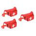 Dealmed Lifeguard Fanny Pack with Logo E-Z Zipper Design and 3 Pockets Red Fanny Pack (Pack of 3) Includes Adjustable Waist Strap and Zipper Pockets