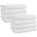 Made Here American Heritage by 1888 Mills 8pc Luxury Washcloth Set - USA & Imported Cotton - White | Bathroom Decor | Supporting USA Manufacturing - Buy Online on GoSupps.com