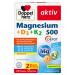 Double heart Magnesium 500 + D3 + K2 - High -dose magnesium as a contribution to the normal function of the muscles and nervous system - 60 vegetarian depot tablets 60 pieces (1 Pack)