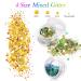 AOOWU Chunky Glitter 12 Colors - Festival Nail, Body, and Hair Glitter Powder - Holographic Cosmetic Glitter for DIY Art - (A) - Buy Online on GoSupps.com