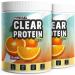 Clear protein vegan 720g orange - incredibly delicious & refreshing protein drink - vegan clear whey protein/ISO Clear Alternative with high -quality pea protein hydrolysate - 56% protein orange 360 g (2 Pack)