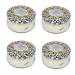Tyler Creamy White 3.4 Ounce Glass Aromatherapy Scented Jar Candle Pack of 4 Platinum