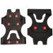 Black Crevice shoe spikes anti-skid protection on snow and ice BCR017030 L EU 39-42 Black/Red
