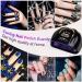 MainPi 256W UV LED Nail Lamp - Professional Nail Dryer with 57 Lamp Beads, 4 Timers, Auto Sensor, LCD Display - Fast Gel Polish Curing (Black) - Buy Online on GoSupps.com