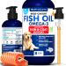 Omega 3 Fish Oil for Dogs - Better Than Salmon Oil for Dogs - Dog Fish Oil EPA DHA- Fish Oil Liquid for Pets - Skin and Coat Food Supplement for Dogs - Allergy Itch Shedding Dry Skin 8 OZ 8 Oz Yellow