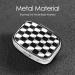Black White Checkered Flag Pill Case Travel-Friendly 2 Compartment Organizer for Pills Cute Small Pill Box for Purses & Gifts - Buy Online on GoSupps.com