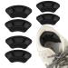 Sibba 6Pcs Heel Grips Inserts Mesh Adhesive Heel Cushion Pads for Boots Loose Shoes Too Big Anti Blister Shoe Liners Heel Protectors Improve Shoe Fit Reusable Heel Guards Liners for Women Men Black