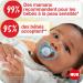 NUK Space Day & Night Baby Pacifier | 6-18 months | Glow-in-the-dark pacifiers with extra-large vents for sensitive skin - Buy Online on GoSupps.com