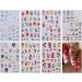 Christmas Nail Stickers 7 Sheets Self-Adhesive Nail Decal Santa Claus Gnome Tree Nail Art Decoration Design Supplies - Buy Online on GoSupps.com