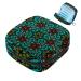Menstruation pad bag with zipper women's napkin bag tampons collective bags for women and girls (mandala-green psychedelic) color 2