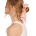 Kitsch Satin Hair Scarf Scrunchies - Stylish Bow Hair Ties for Women and Teens in Blush/Mauve - Buy Online on GoSupps.com