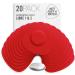 Not Just A Patch CGM Sensor Patches for Freestyle Libre and Medtronic Sensors (20 Pack) - Water Resistant & Durable for 10-14 Days - Pre-Cut Freestyle Libre 2 Sensor Covers in Red
