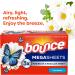Bounce WrinkleGuard Mega Fabric Softener Dryer Sheets - 130 ct, Outdoor Fresh Scent - Buy Online on GoSupps.com