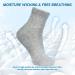 LIN Diabetic Socks 6 Pack - Non-Binding Circulatory Extra Wide Top Quarter Socks for Men & Women - Ideal for Edema, Neuropathy, and Lymphedema - Gray, Size 10-13 - Buy Online on GoSupps.com