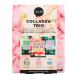 Oh K! Collagen Trio Vegan and Cruelty Free Pamper Gift Set With Face Lip and Eye Masks Smoothing and Anti-Aging for Fine Lines 3 Piece